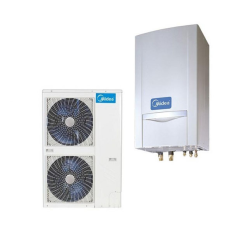 Тепловий насос Midea Arctic 2022 MHA-V12W/D2RN8-B + HB-A160/CDS90GN8-B 12 кВт 380 В з резервними електротенами, до 120 м.кв