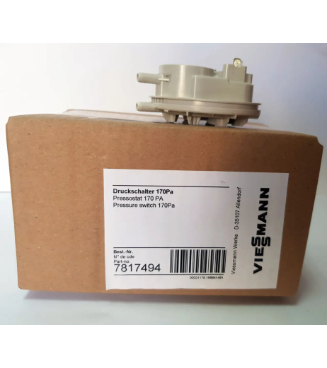 Пресостат на газовий котел Viessmann Vitopend WHO, WH1B, WH1D 7817494 Пресостат на газовий котел Viessmann Vitopend WHO, WH1B, WH1D 7817494