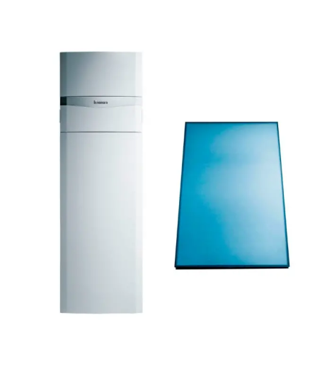 КОТЕЛ VAILLANT КОНДЕНСАЦІЙНИЙ ПІДЛОГОВИЙ , AUROCOMPACT VSC D 306/4-5 190 ІЗ ВБУДОВАНИМ ВОДОНАГРІВАЧЕМ 190 Л ТА СОНЯЧНОЮ СТАНЦІЄЮ ТИПУ «DRAIN BACK», 32 КВТ - фото 1