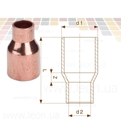 Абзац-ніпель Ø108а х 76,1 (мідь) (594220) Viega GmbH