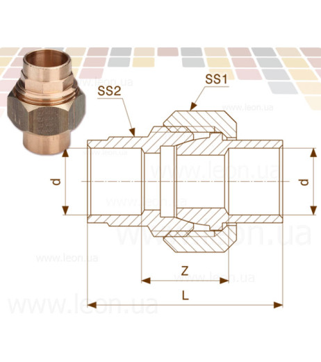 Збірка Ø54 (бронза) (148256) Viega GmbH