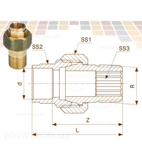 Збірка Ø28 х 1″ З (бронза) (103705) Viega GmbH