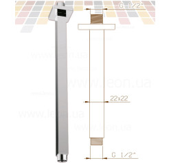 Трубка розпилювача COSMO-Q вертикальна 22 х 22 мм L=40 см I.S.A. Idrosanitaria S.p.a.