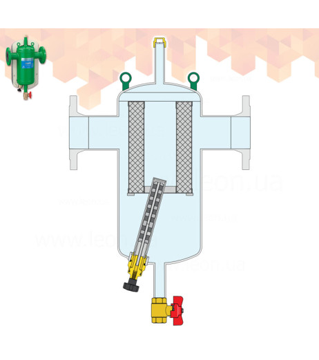 Фланцевий дешламатор з магнітом в ізоляції DIRTMAG® DN80 0÷100°C 10 bar 5 μm CALEFFI