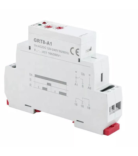 Реле затримки включення GRT8-A1 Tervix Pro Line 16А, AC/DC 12-230В - фото 2