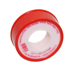 Стрічка високотемпературна тефлонова червона P.T.F.E (1/2″) 12 мм х 12 м х 0,1 мм GoPlast S.r.l.