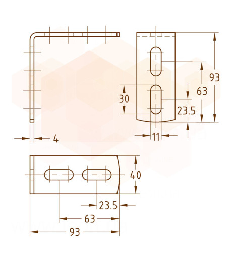 MPCхMPR-Кутник 90° оцинкований 38/24-40/120, 41/21-41/124 MÜPRO GmbH