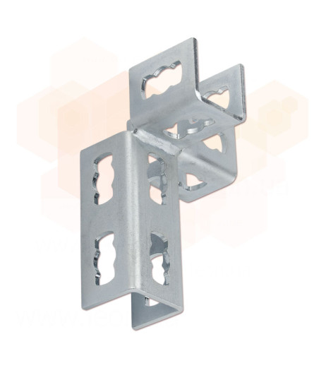 MPR-3D Кутове кріплення ліве S+ 2+2 оцинковане 41 х 21-41 х124 MÜPRO GmbH - фото 1