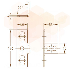 MPR-Торцевий фланець S+ оцинкований 41 х 41-41 х 124 MÜPRO GmbH