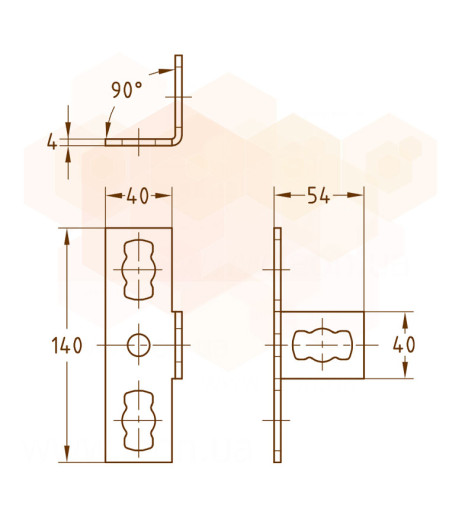 MPR-Торцевий фланець S+ оцинкований 41 х 41-41 х 124 MÜPRO GmbH