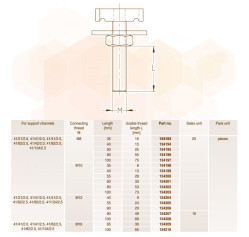 MPR-Монтажний болт М10 х 35 mm 41 х 21 - 124 х 2.2 - 2.5 гаряче цинкування MÜPRO GmbH