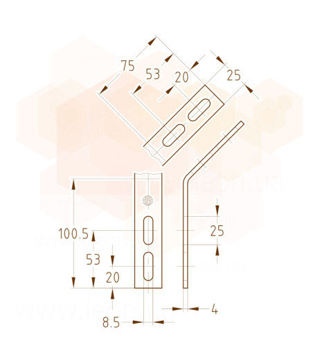 MPC-Кутник 45° 27 х 18 - 28 х 30 оцинкований MÜPRO GmbH