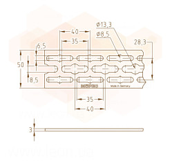 Профіль StaboFix 50 x 3 х 2000 mm оцинкований MÜPRO GmbH