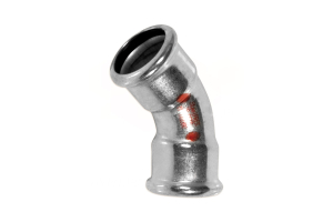 Коліно сталеве Ø18 45° ВВ оцинковане (опалення) STEELPRES® RM