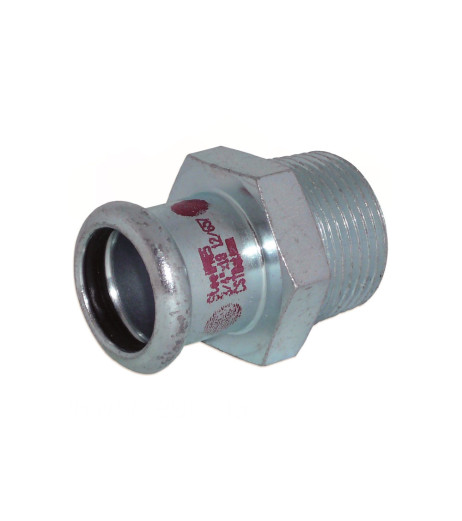 Перехідник сталевий Ø22 х 1/2″ З оцинкований (опалення) STEELPRES® RM