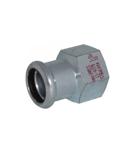 Перехідник сталевий Ø42 х 1 1/2″ В оцинкований (опалення) STEELPRES® RM