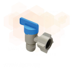 кран кутовий Ø3/8″ (трубка) х Ø1/2″ВР Polyacetal (HESV3/8-G04G) CDC Fluidtech Europe S.r.l.