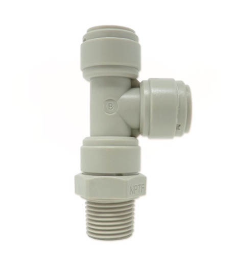 Ø1/4″ (трубка) х Ø1/4″ (трубка)х Ø1/4″ЗР Polyacetal (HRST1/4-N02G) CDC Fluidtech Europe S.r.l