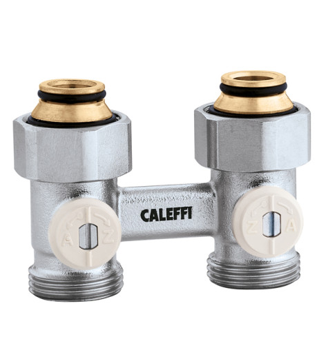 Кран нижнього підключення сталевого радіатора Ø3/4″ x 3/4″ прямий Caleffi S.p.a.