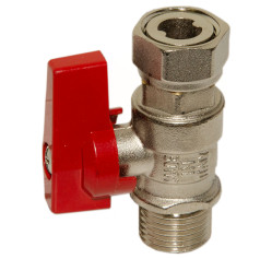 Кран прямий Ø1/2″ З х 1/2″ В з накидною гайкою (red/червоний) BIANCHI F.lli S.p.A.