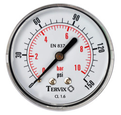 манометр Tervix Pro Line 50 0-10 бар 1/4" акс.