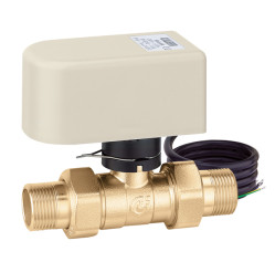 Кран зоновий кульовий 2-ходовий з приводом Ø3/4″ 24 V -5÷110°C (10 c, 90° поворот) Caleffi S.p.a.