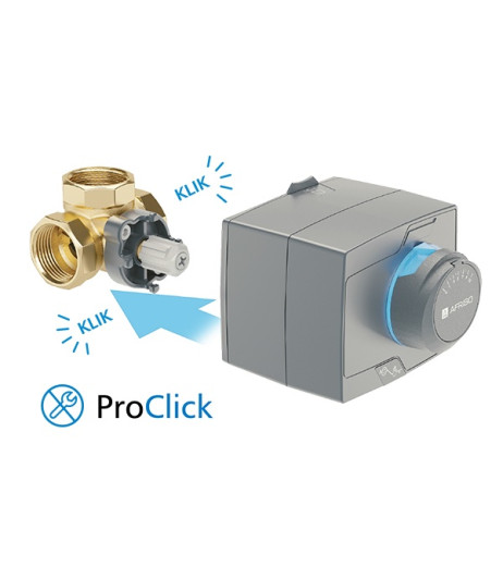 ProClick комплект: 3-ход. клапан ARV385 Rp 11/4" та привід ARM323 3-точки, 230В, 60 сек