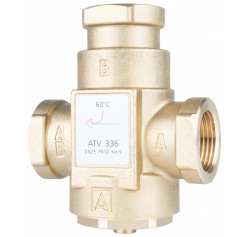 Термічний клапан AFRISO ATV 336, DN25, Rp 1" Kvs 9, 60 °C