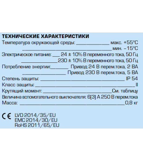 Електропривід 24В/ 1 хв.3 точки