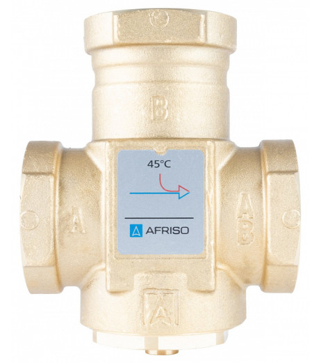 Термічний клапан AFRISO ATV 553, DN32, Rp 1¼" Kvs 12, 45 °C