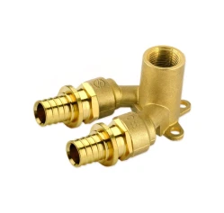 Коліно настінне прохідне Ø16 x 1/2″ ВР х Ø16 (натяжна гільза) GENERAL FITTINGS
